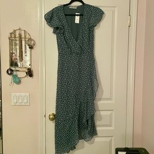 A&F Asymmetrical Floral Dress